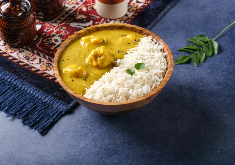 Kadhi chawal rice bowl